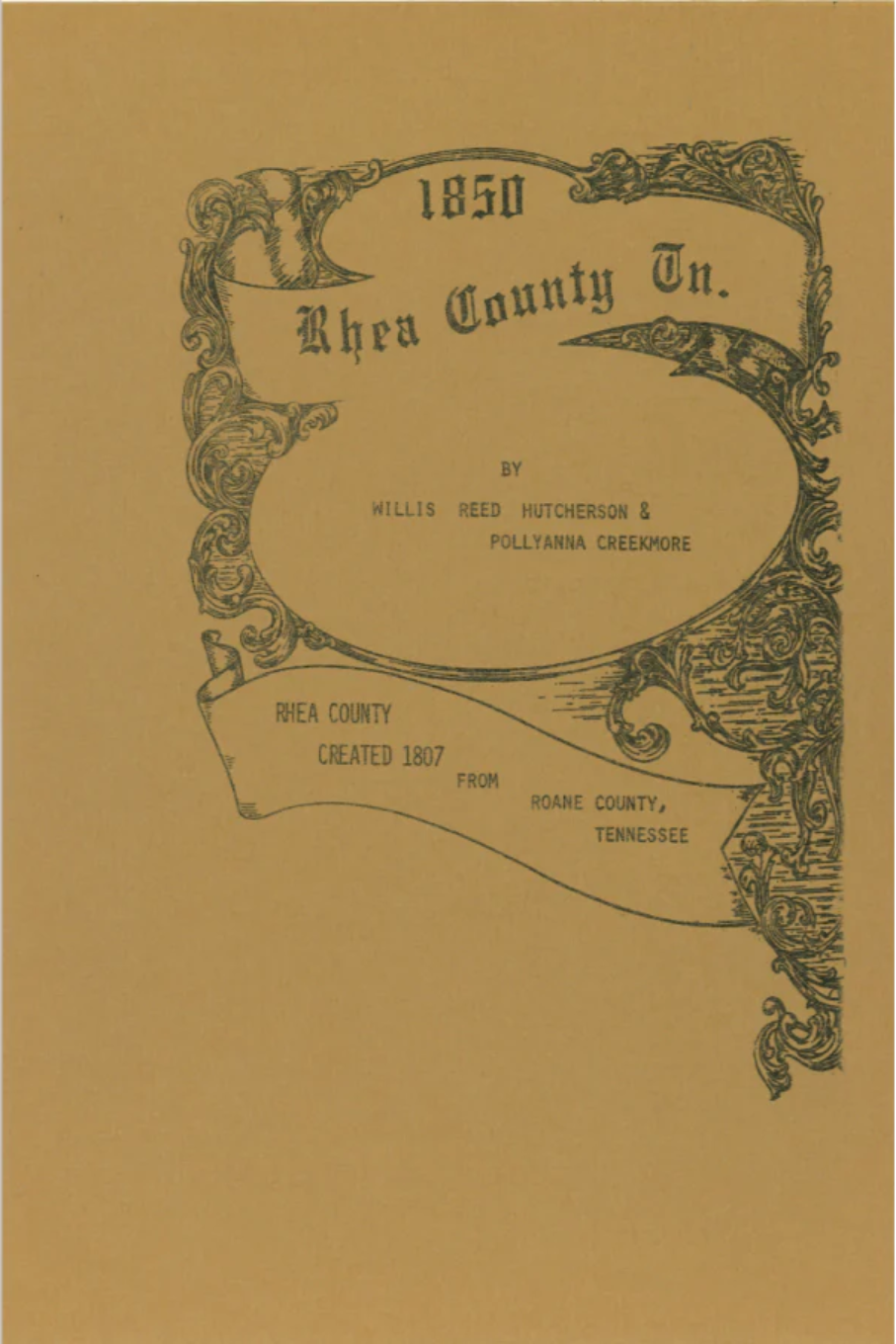1850 Census, Rhea County Tennessee