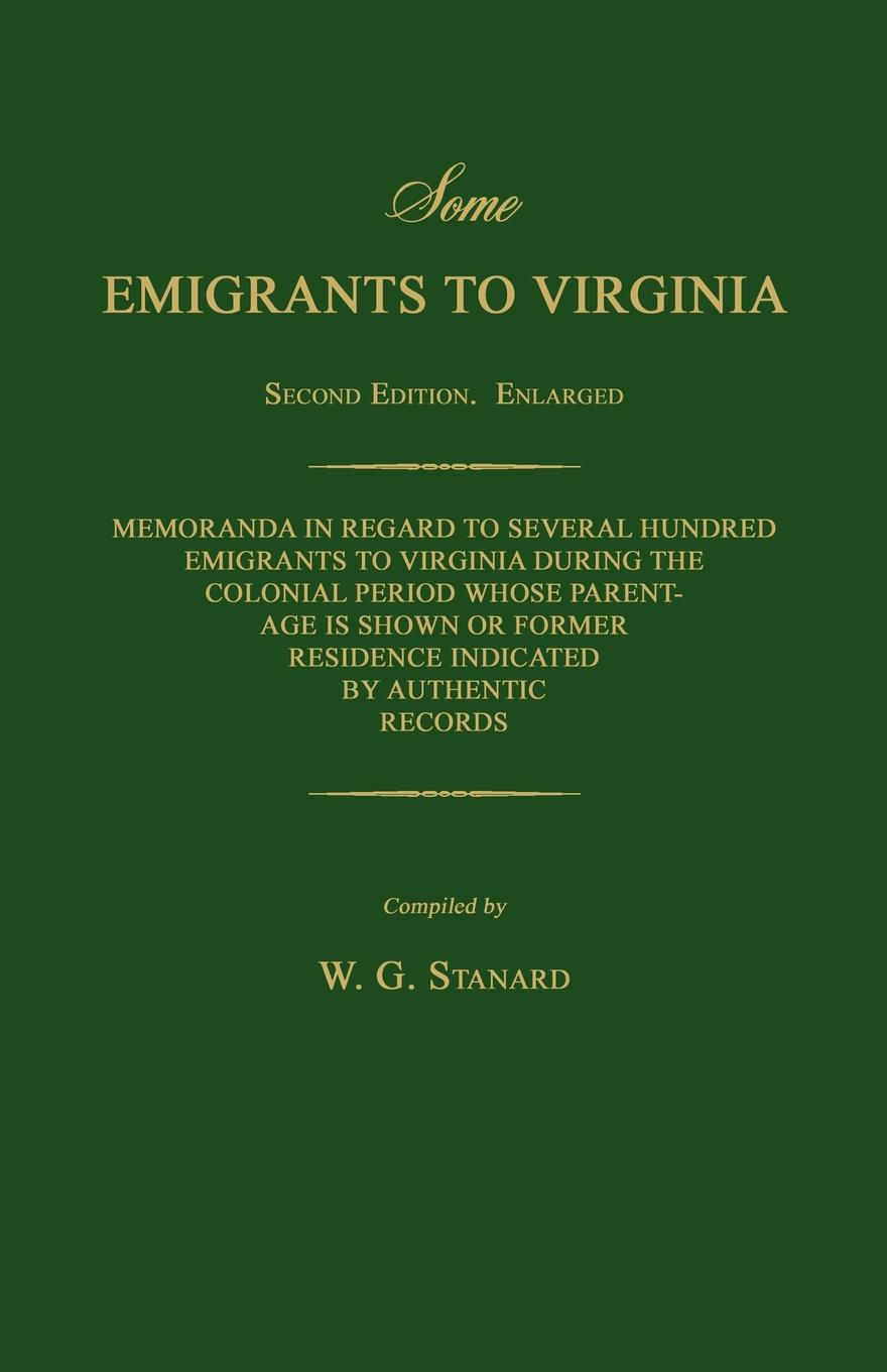 Some Emigrants to Virginia