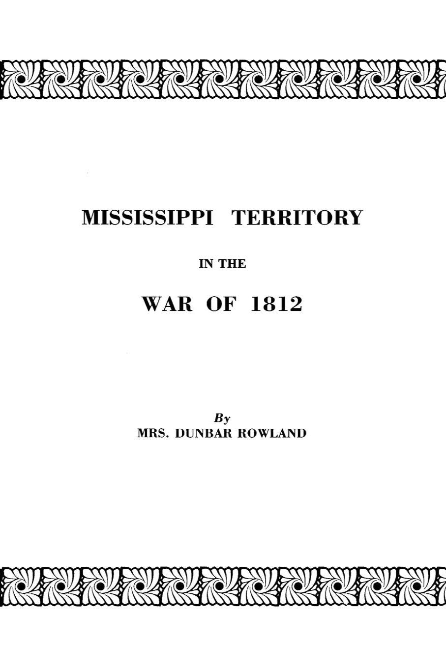 Mississippi Territory in the War of 1812
