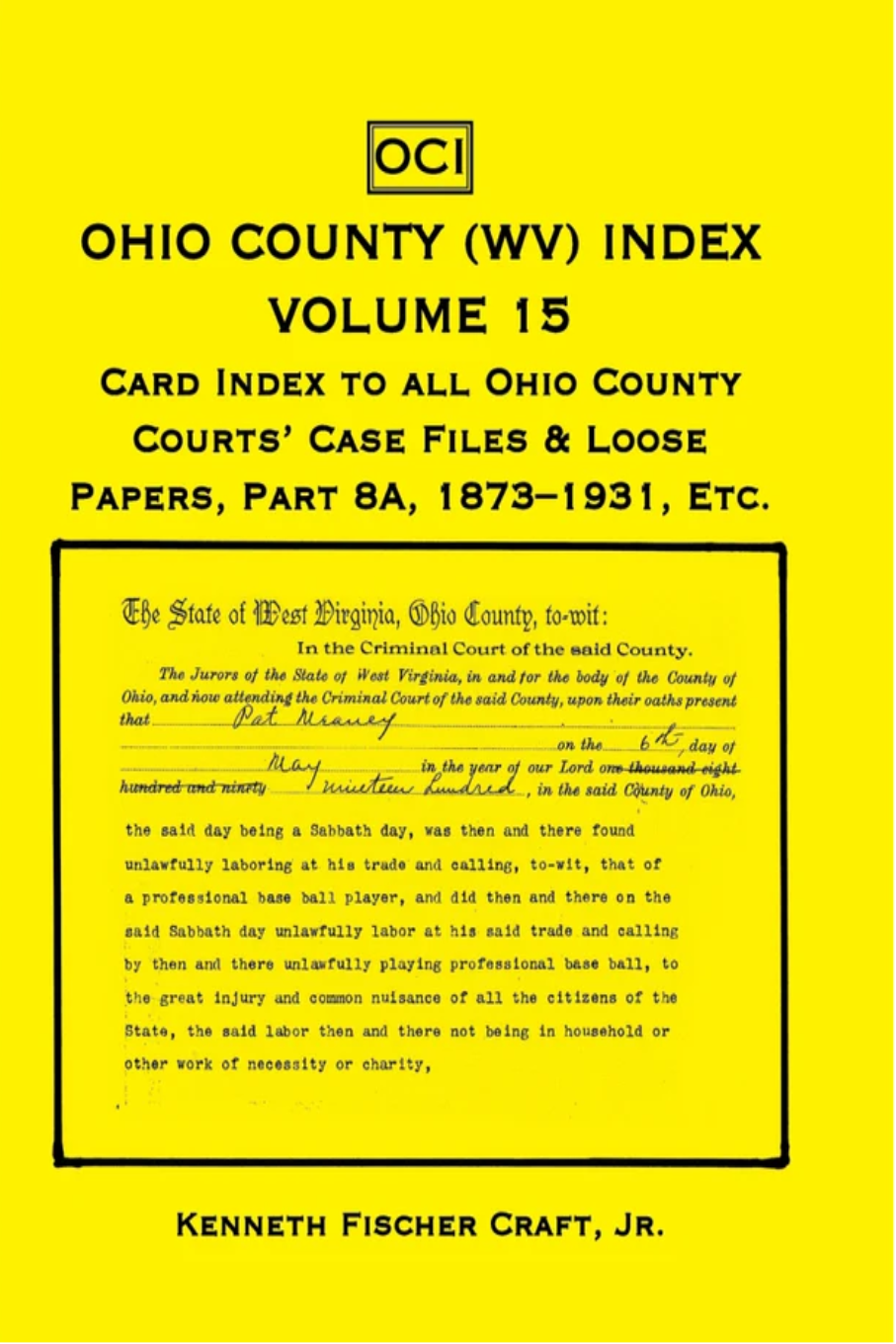 Ohio County (West Virginia) Index, Volume 15 [3 volumes]