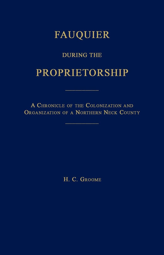 Fauquier During the Proprietorship