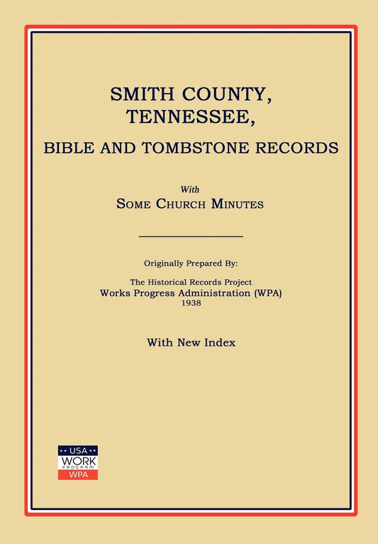 Smith County Tennessee Bible and Tombstone Records