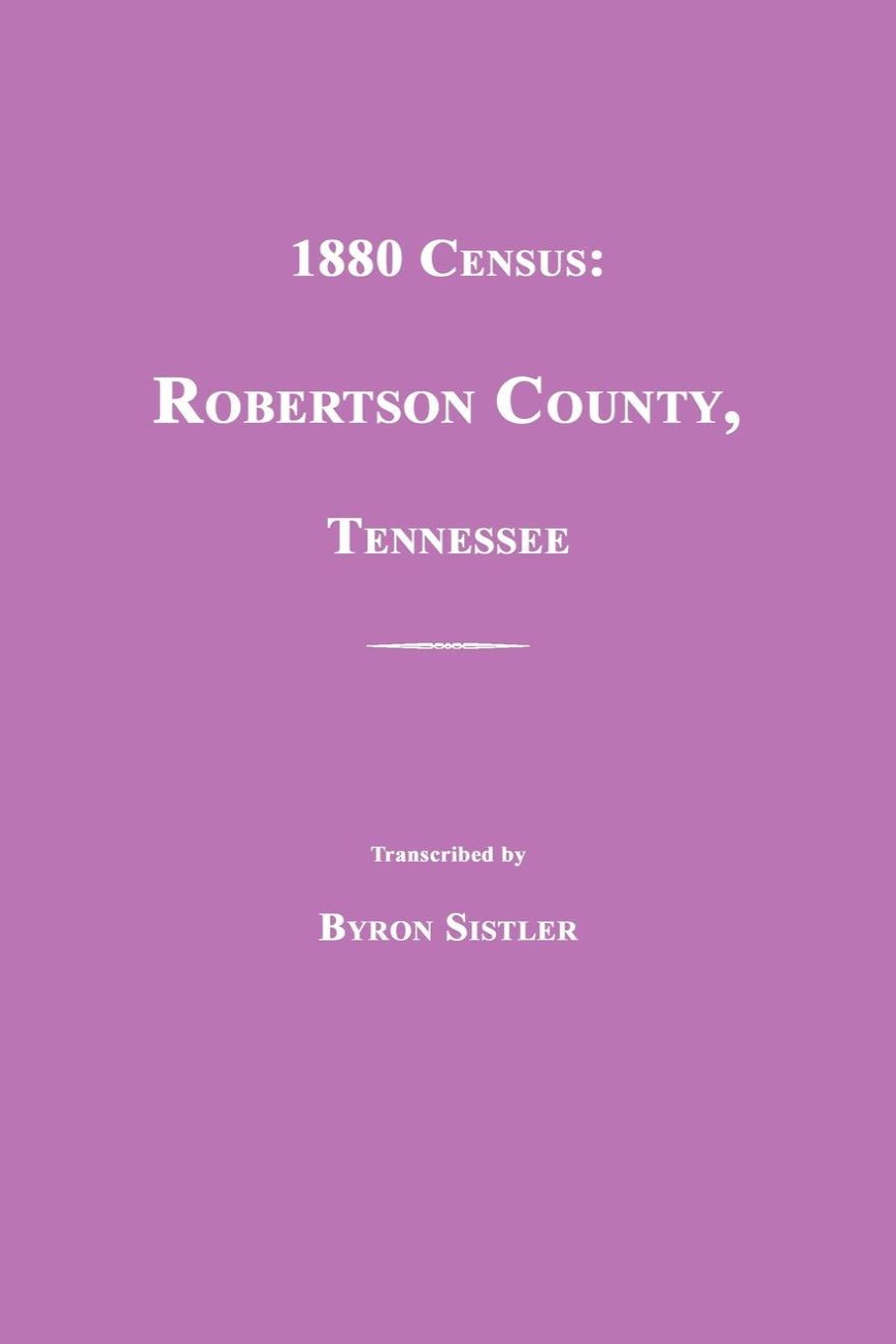 1880 Census: Robertson County, Tennessee