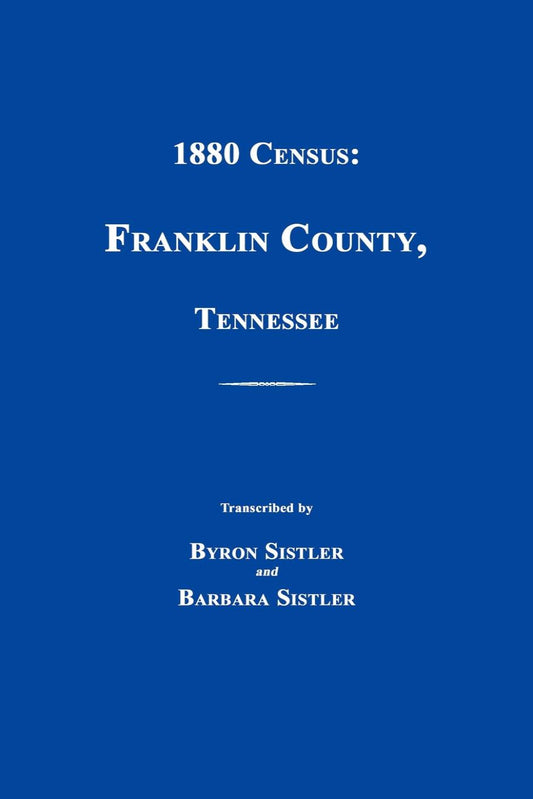 1880 Census: Franklin County Tennessee