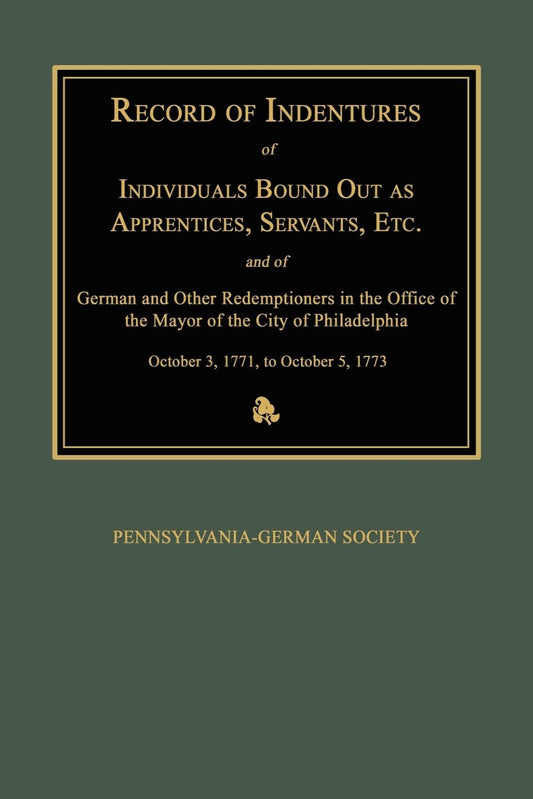 Record of Indentures [Pennsylvania]