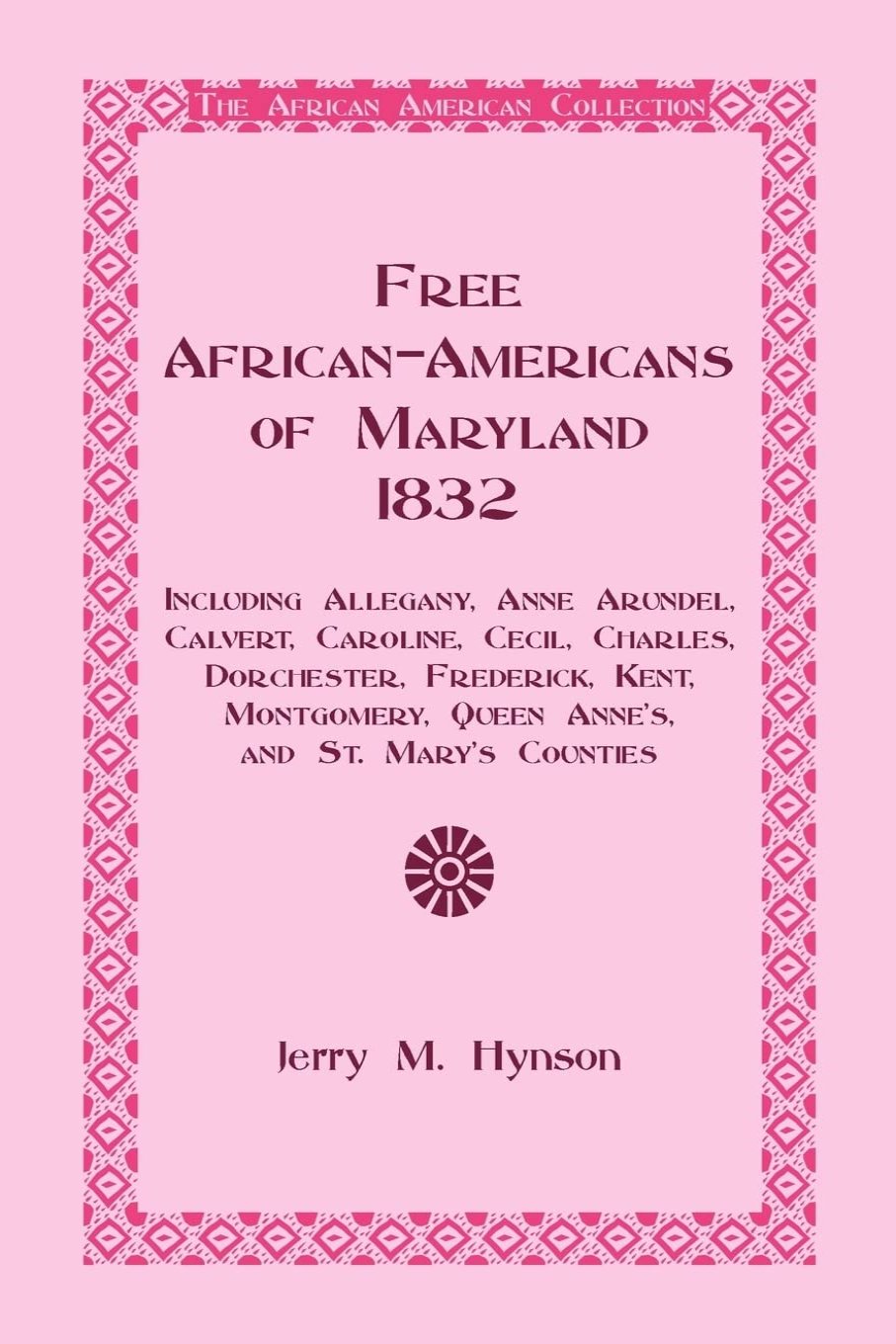 Free African-Americans Maryland, 1832