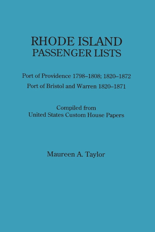 Rhode Island Passenger Lists