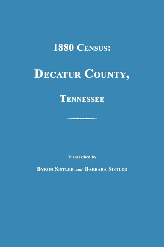 1880 Census: Decatur County, Tennessee