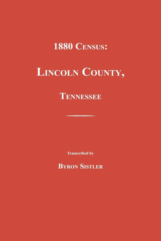 1880 Census: Lincoln County, Tennessee