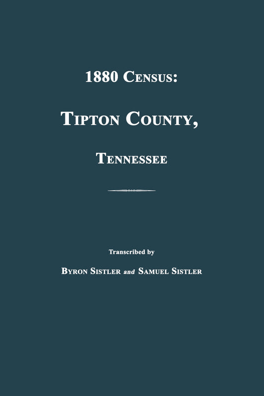 1880 Census: Tipton County, Tennessee