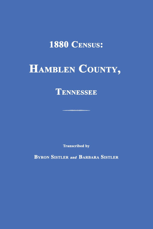 1880 Census: Hamblen County, Tennessee