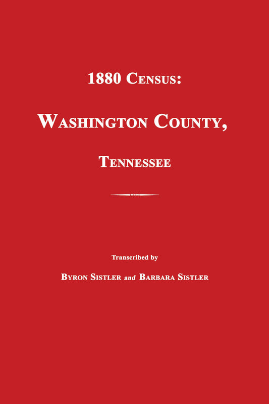 1880 Census: Washington County, Tennessee